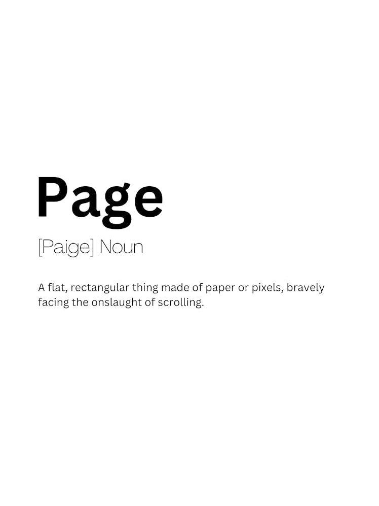 Page Definition Meaning