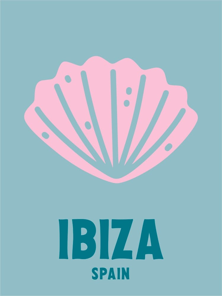 Ibiza, Spain, Graphic Style Poster 4