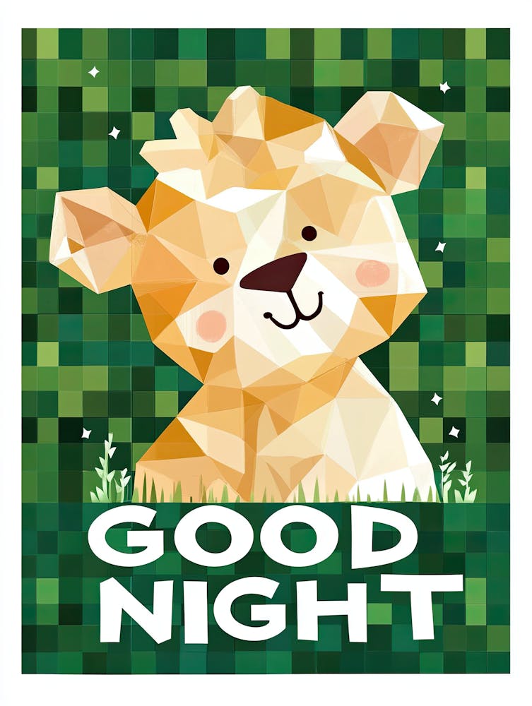 Glänzendes Schlaflied Gute Nacht Kinder Kunstdrucke & Kinder Poster