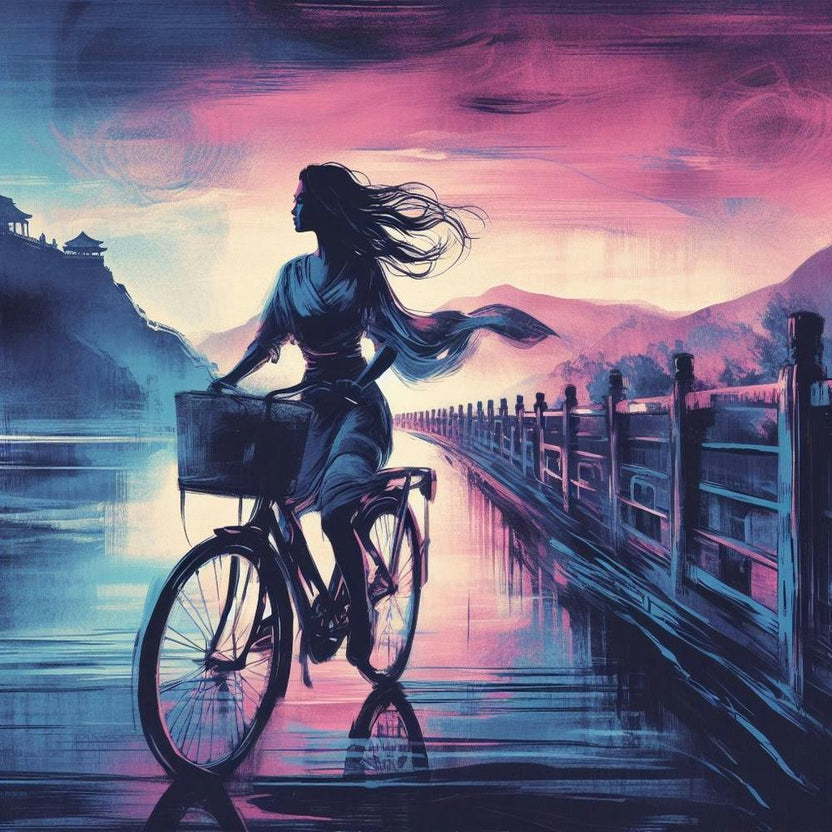 Woman cycling
