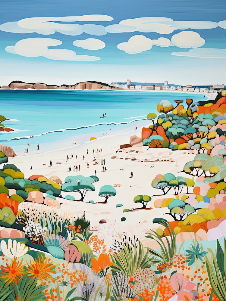 Esperance Beach, Australia, Matisse And Rousseau Style 1