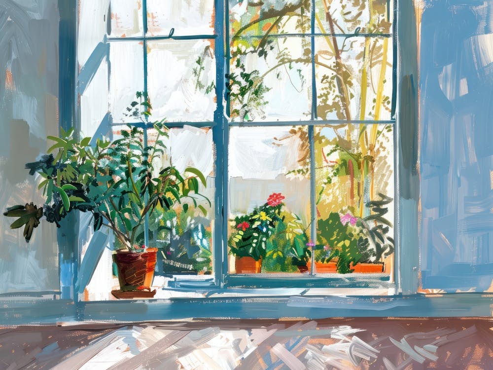 Auckland From The Window View Painting 1