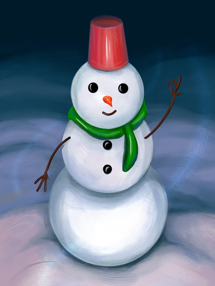 A snowman.