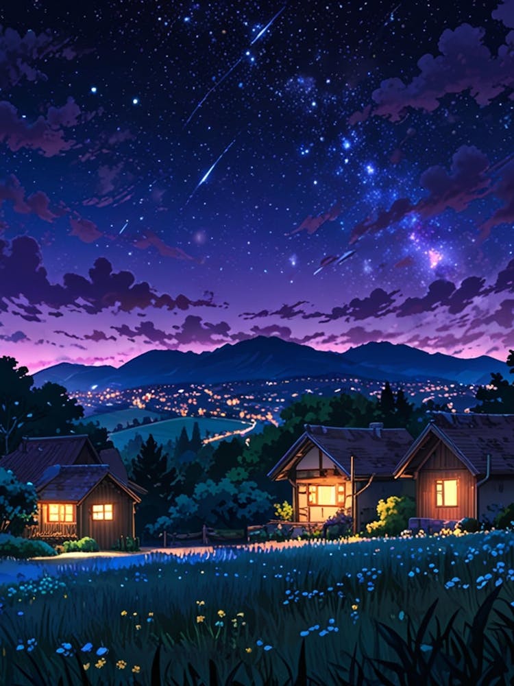 Night Sky Anime aesthetic 8