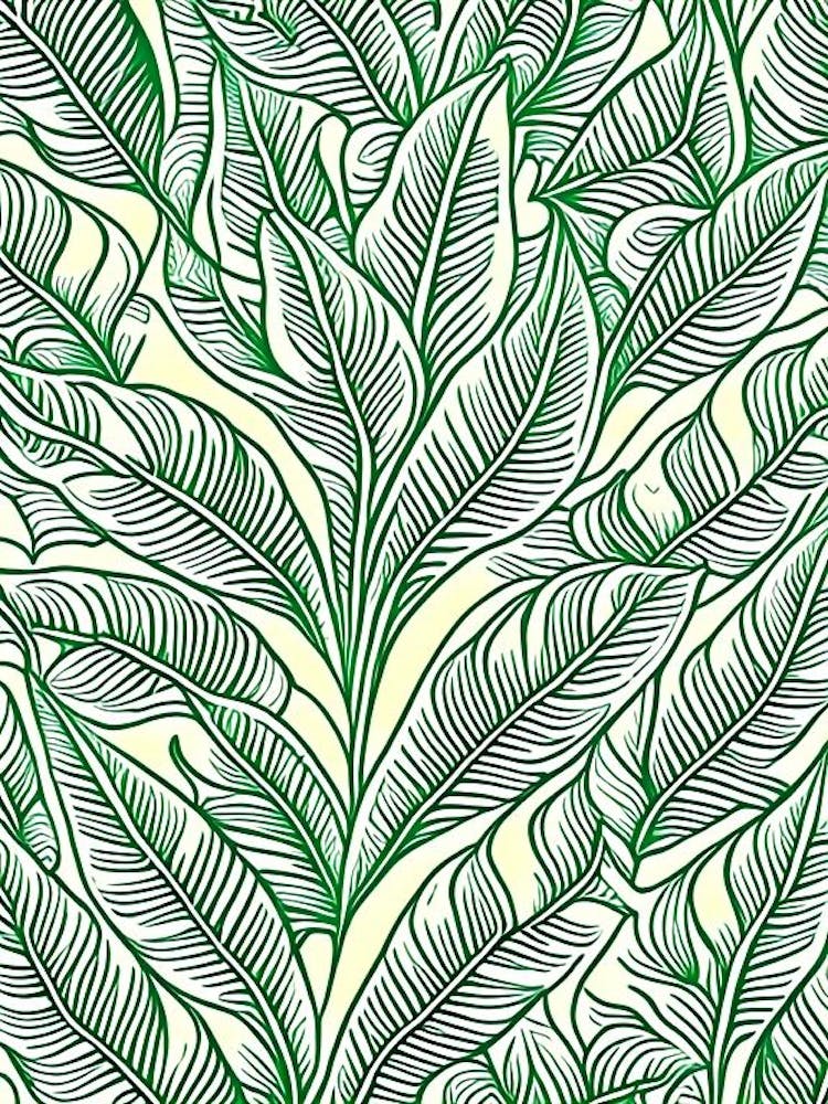 Banana Leaf William Morris Inspired