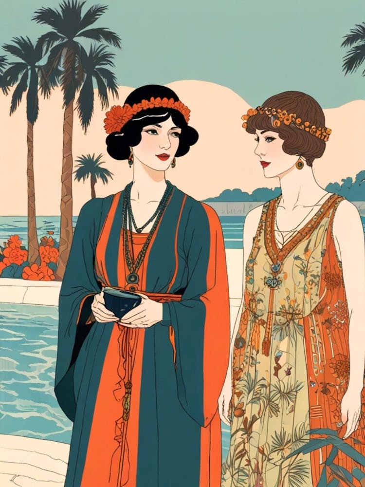 Two Women At The Beach