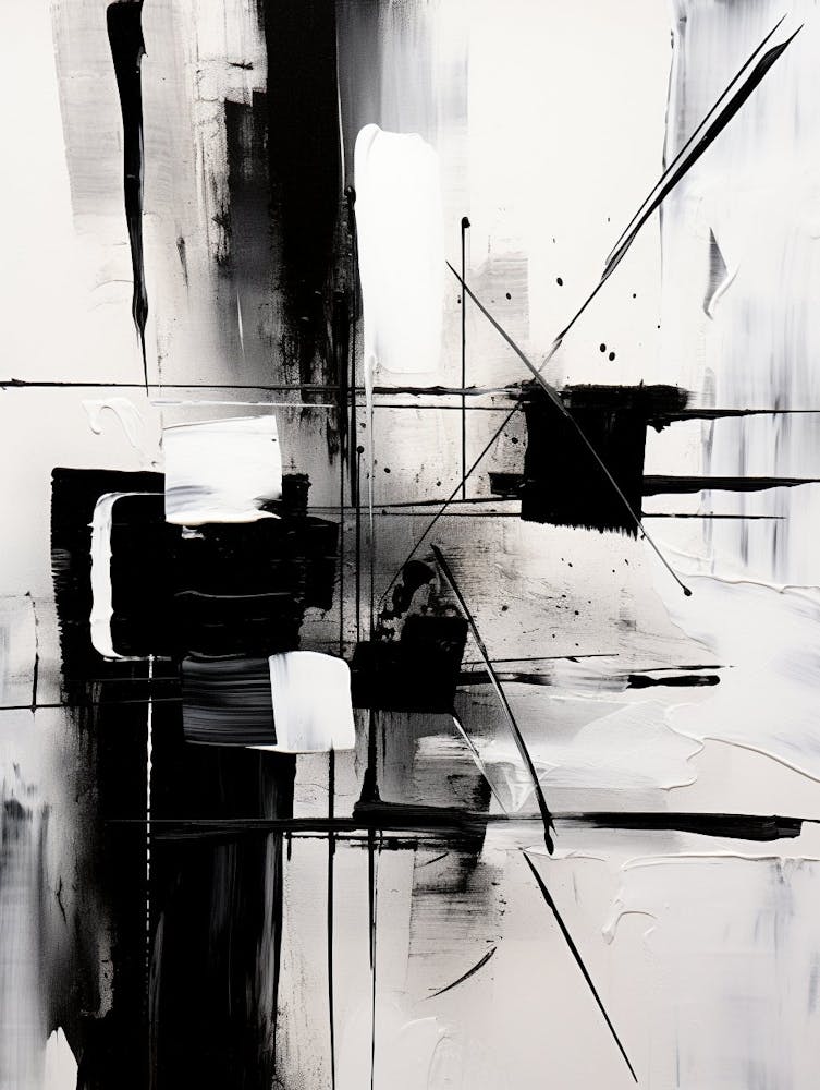 Resistance Abstract Black And White 5