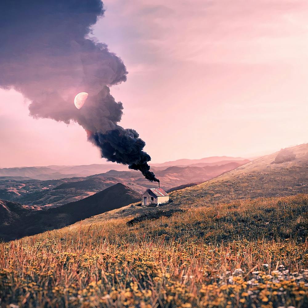 Smoke Rising From A Chimney
