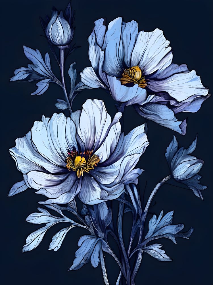 Blue Flowers 10