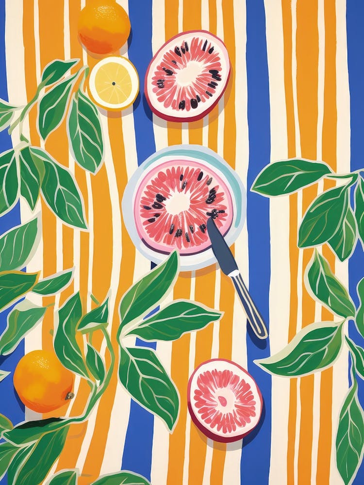 Passion Fruit Fruit Summer Illustration 1