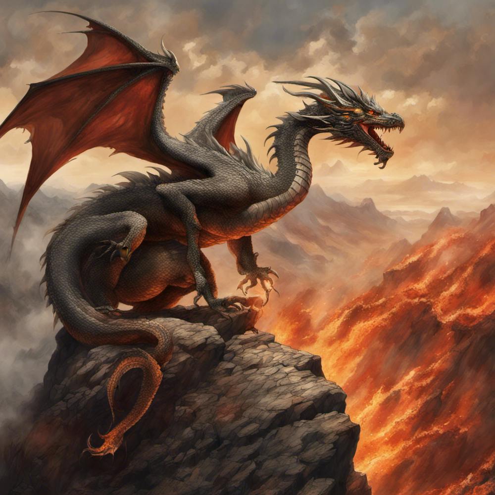 Dragon In Flames