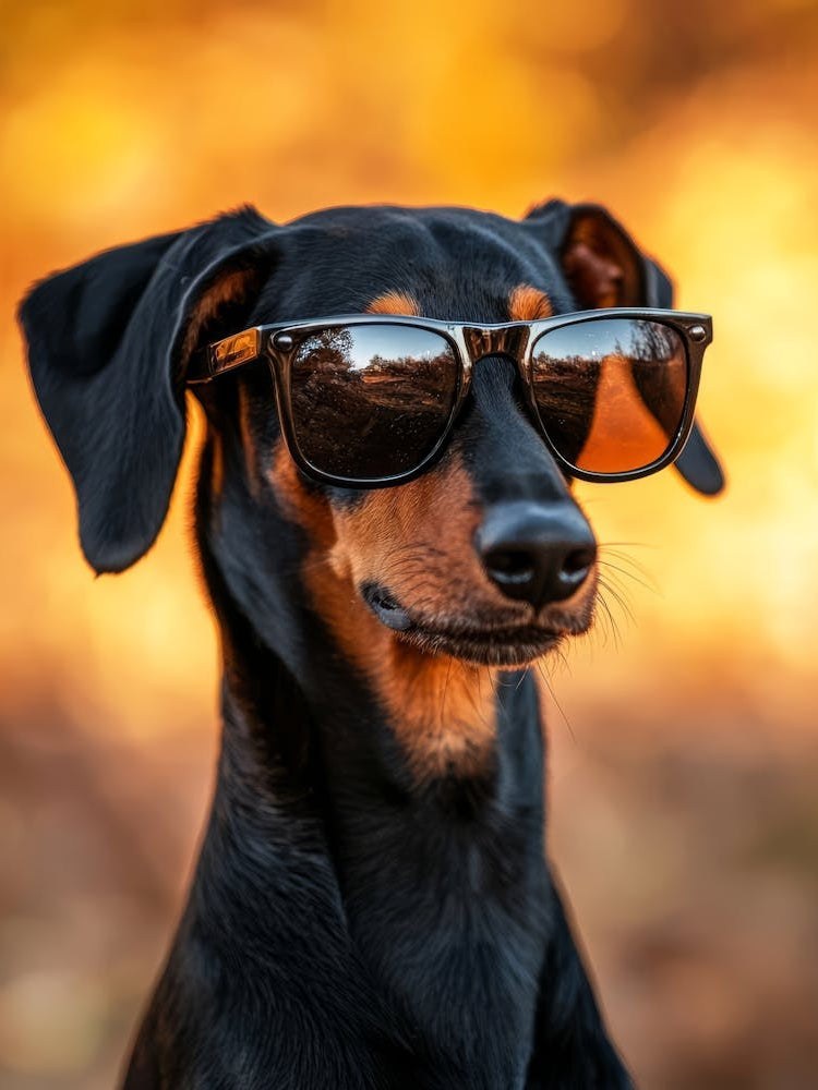 Dachshund In Sunglasses. Generated AI. 5
