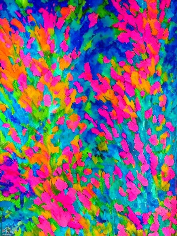 Acropora Tenuis 2 Vibrant Painting