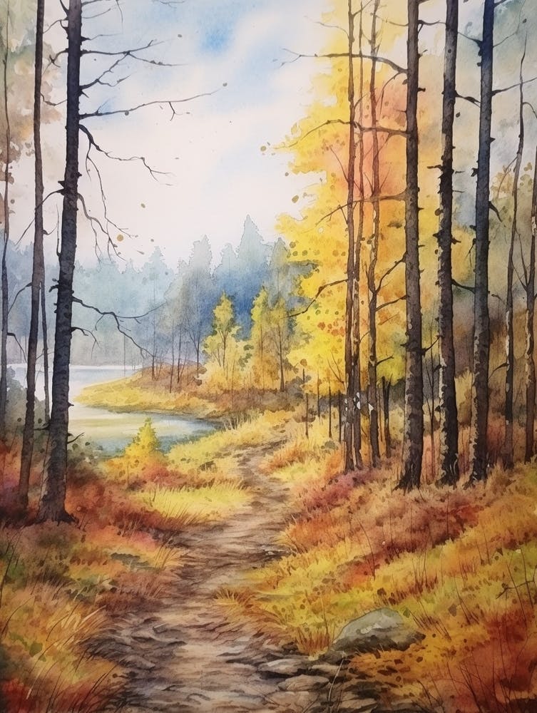 Autumn Forest Landscape The Mark Twain National Forest 2