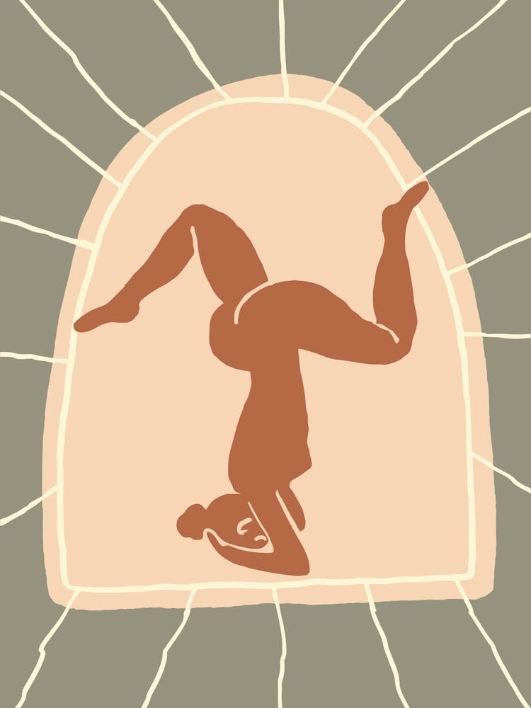 Woman Doing A Handstand