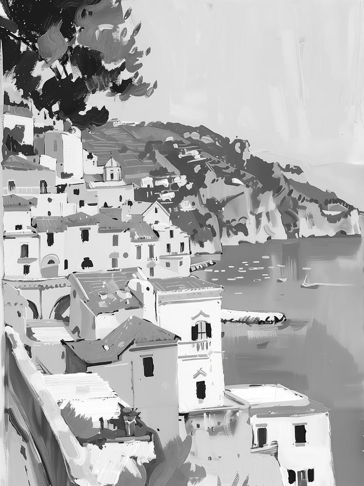 Black And White Painting 13