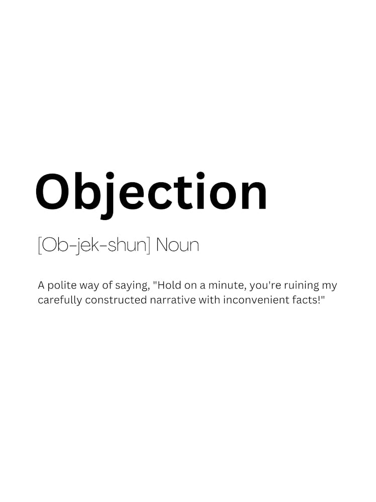 Objection Definition Meaning