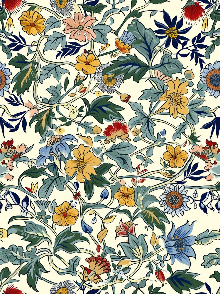 Inspiring Floral London Fabrics Floral Pattern 3
