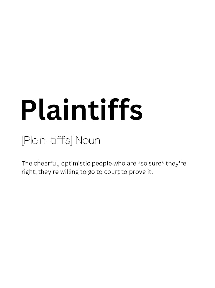 Plaintiffs Definition Meaning