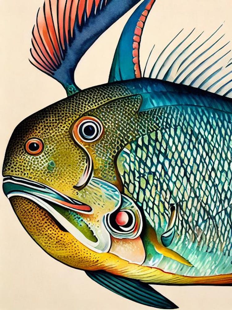 Sailfish Vintage Graphic Watercolour
