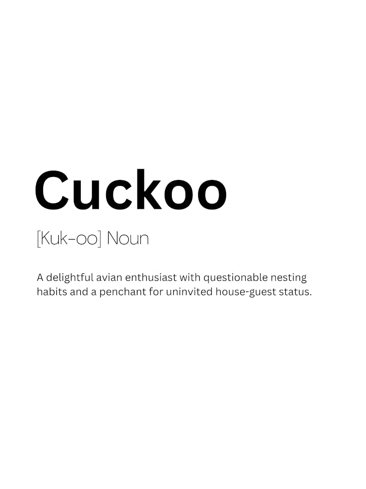 Cuckoo Definition Meaning 1