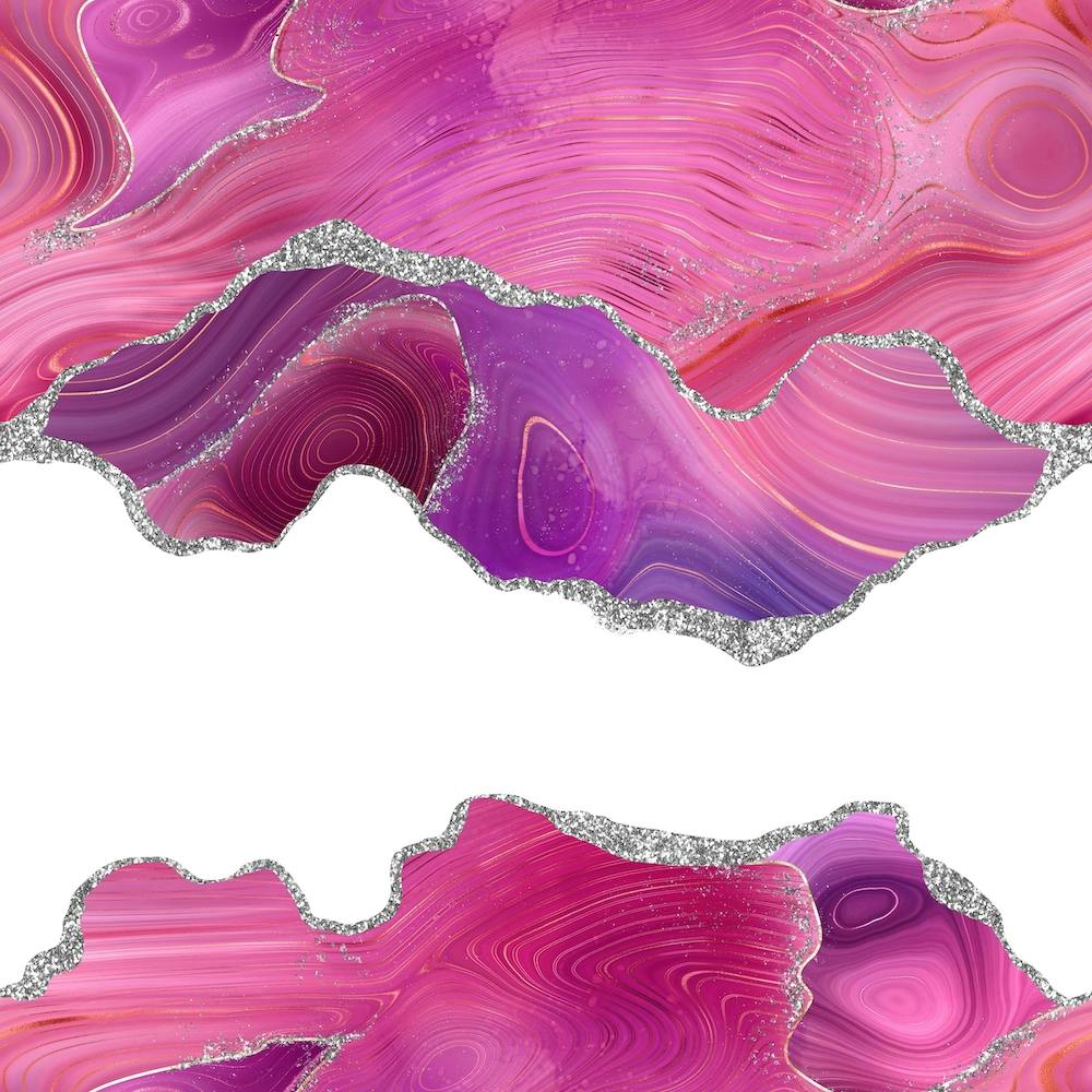 Magenta & Silver Agate Texture 07