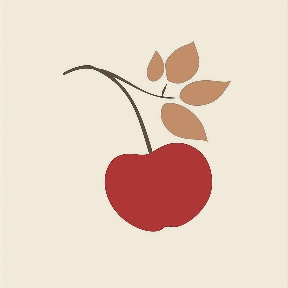 Simple Cherry Print