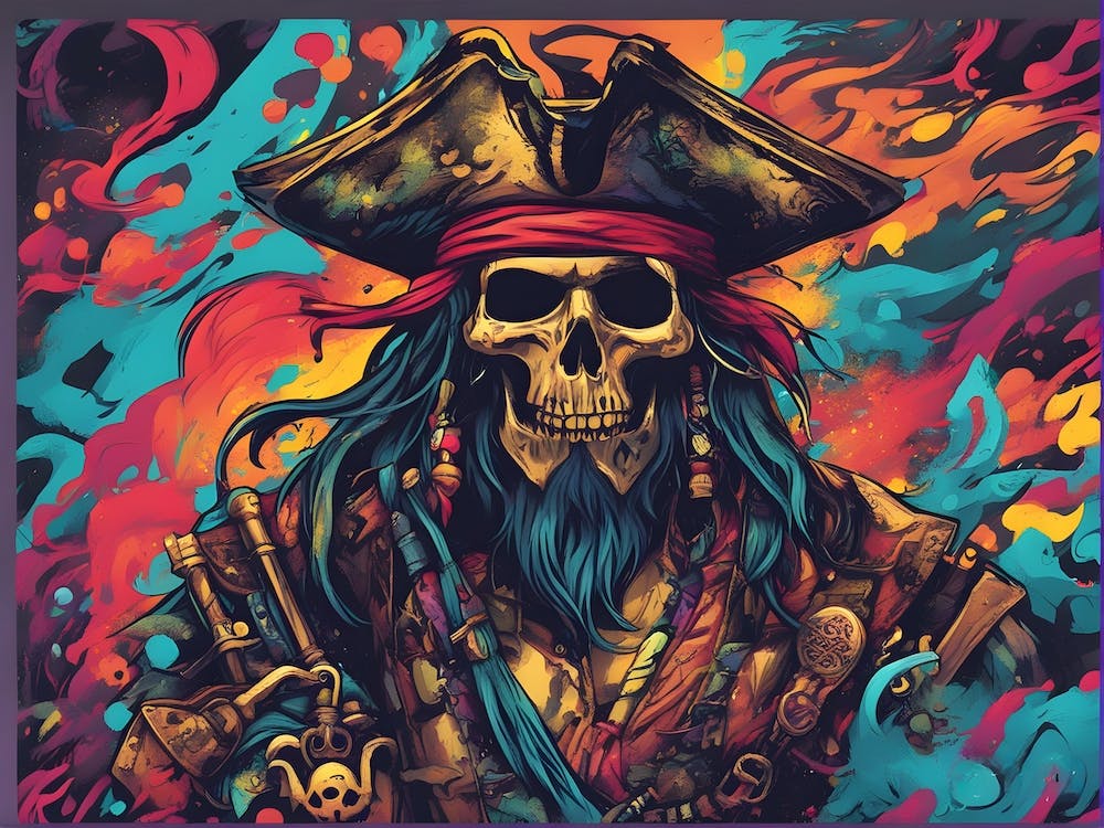 Pirates of Caribbean illustration