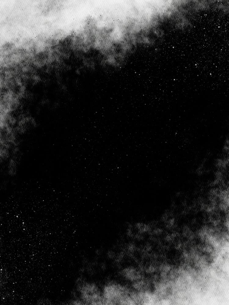 Black And White Abstract Painting