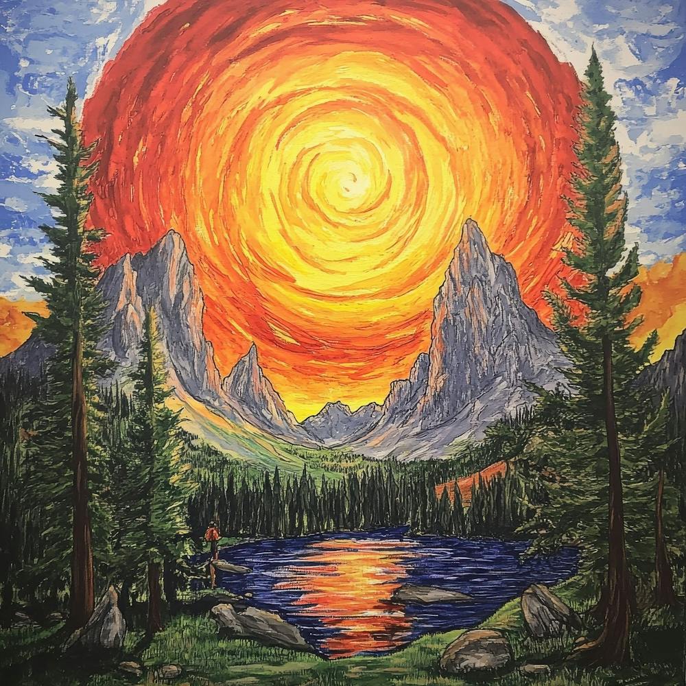 Sunset In The Mountains 62