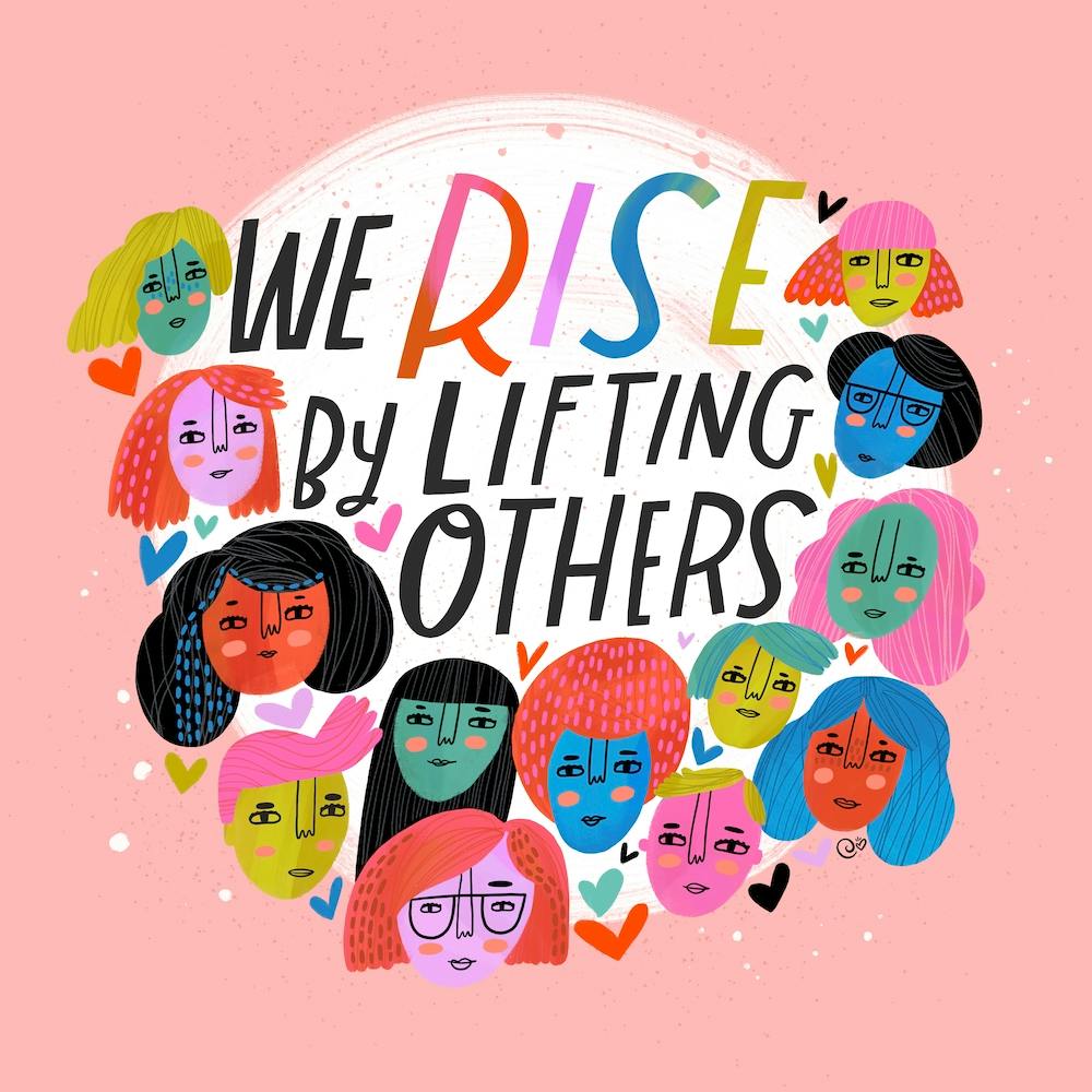 We Rise By Lifting Others Square