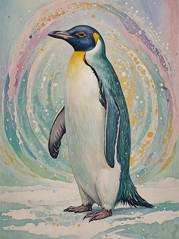 Rainbow Snowy Penguin