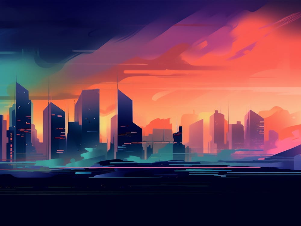 Abstract Cityscape