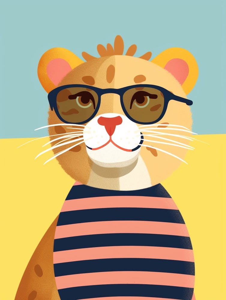Little Lion 5 Wearing Sunglasses