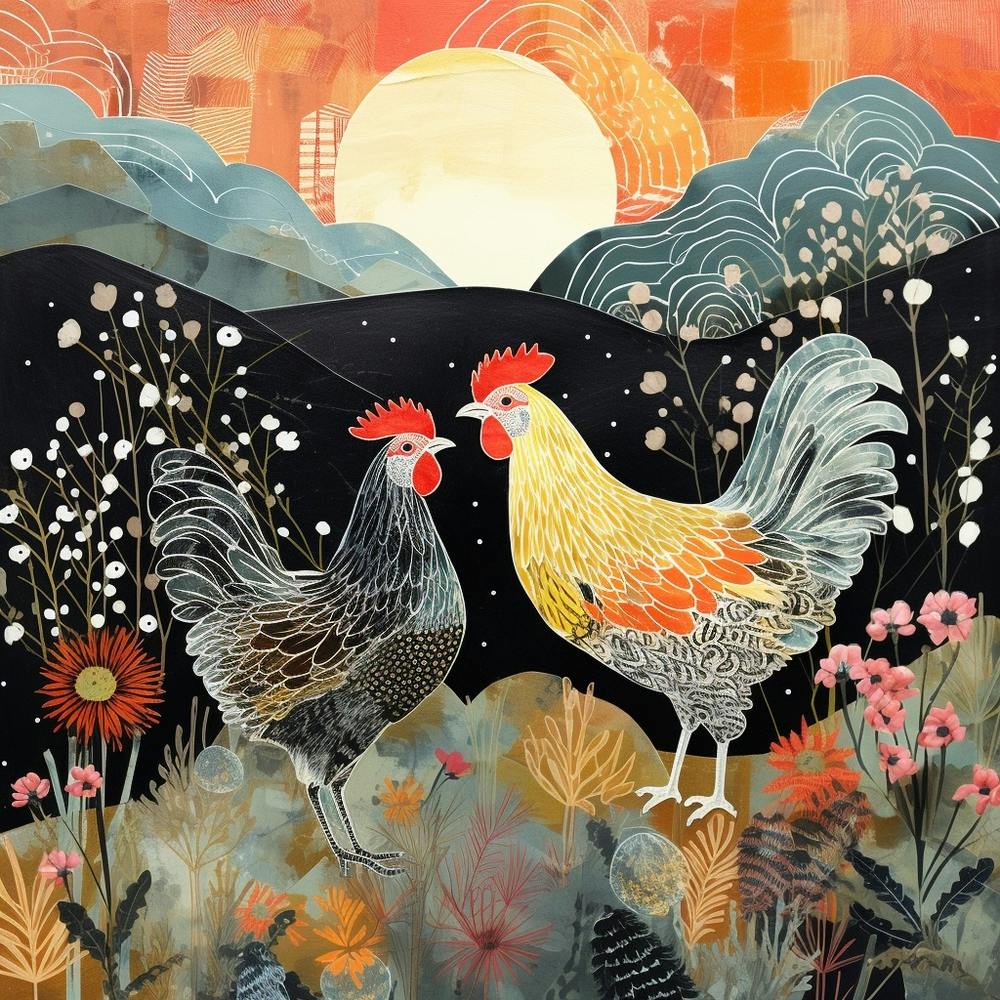 Oiseau Dans la Nature Poulet 10