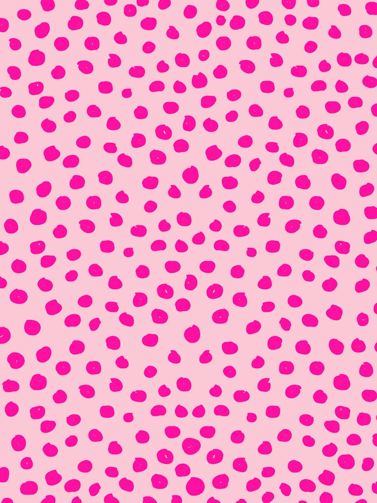 Pink Leopard Print Dots