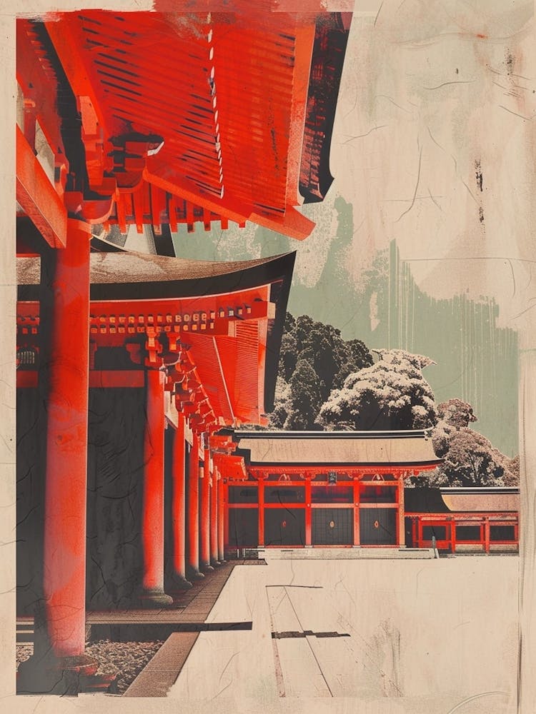 Nikko Toshogu Shrine Japan Mid Century Modern Style