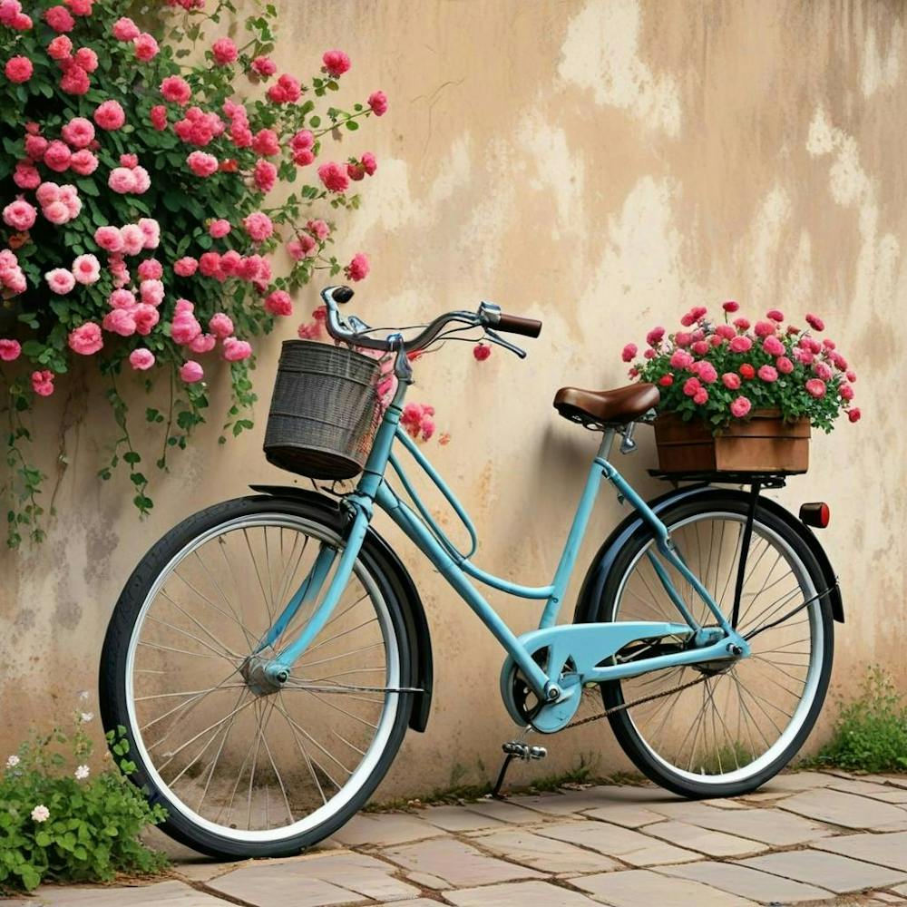 Vintage Cycle Floral (2)