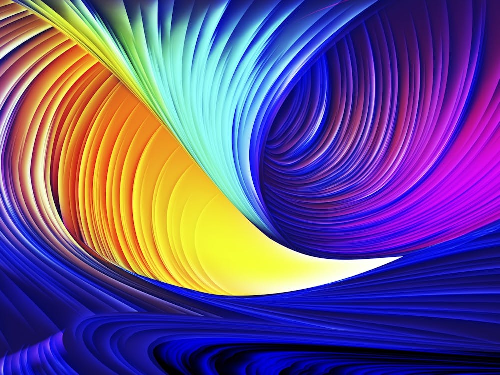 Neon landscape: Abstract canyon #4 [synthwave/vaporwave/cyberpunk] — aesthetic poster