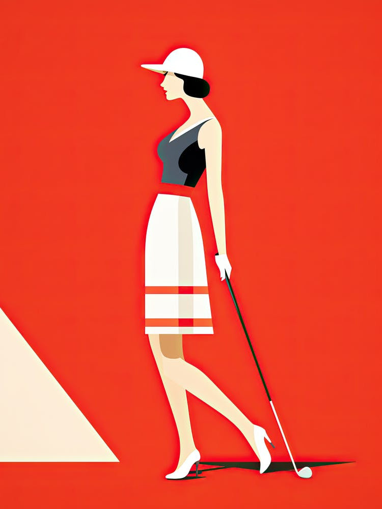 Woman With A Golf Club