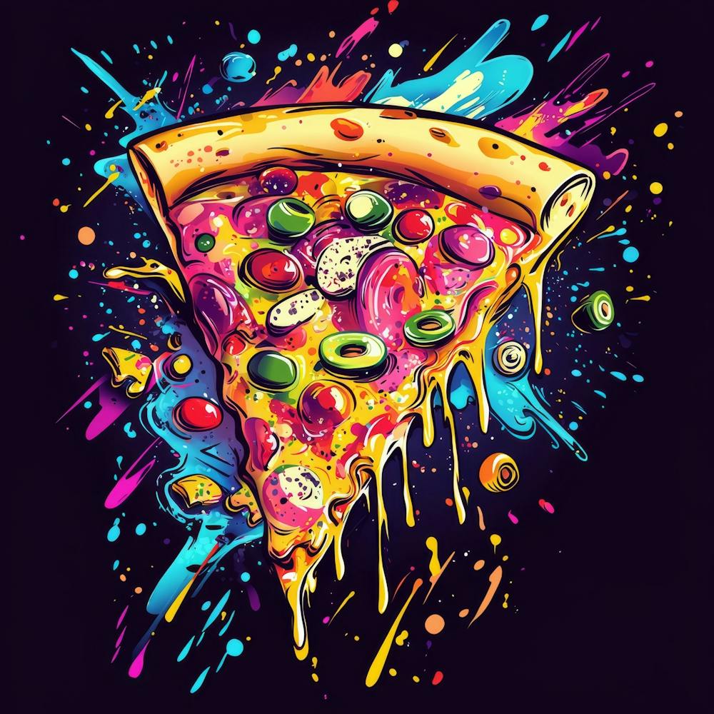 Pizza Painting print