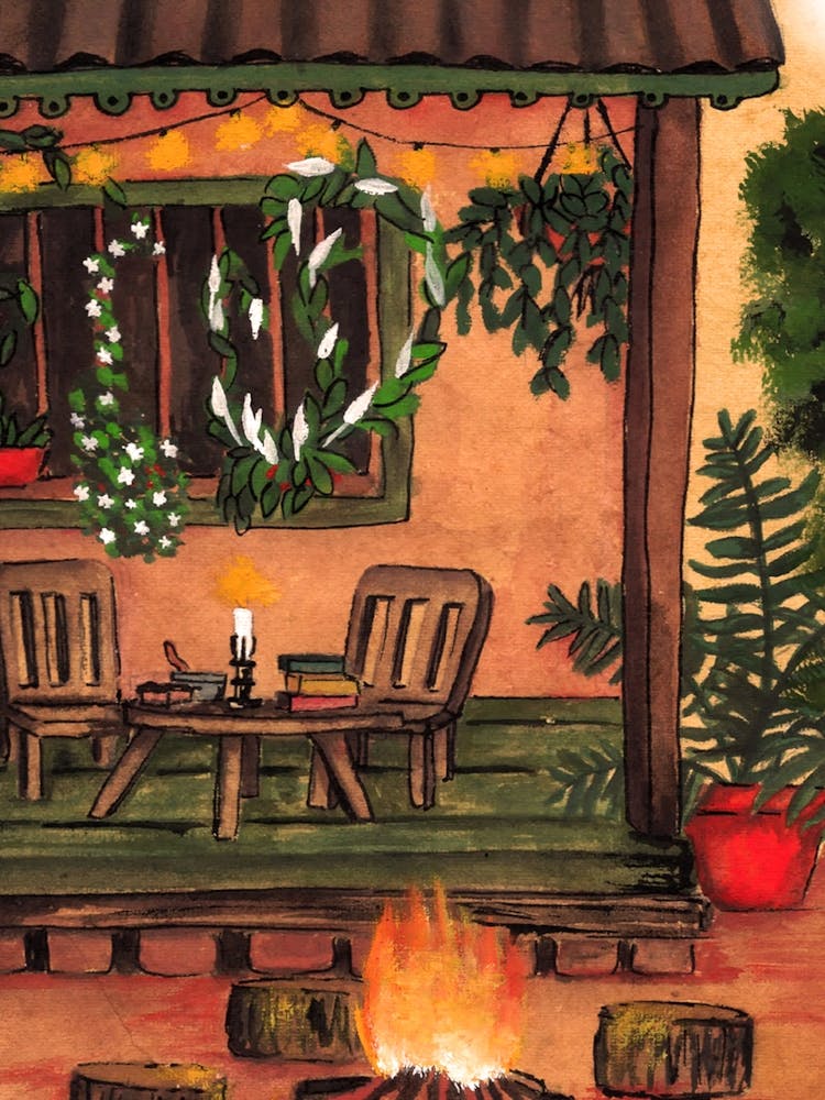 Country Cottage Rustic Patio