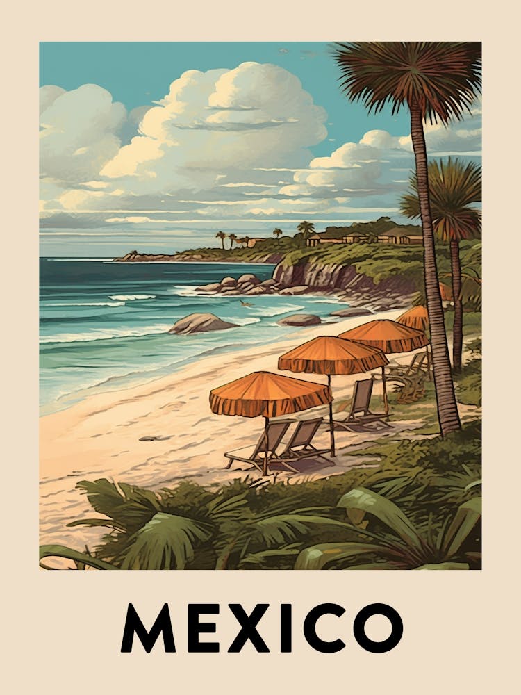 Vintage Travel Poster Mexico 4