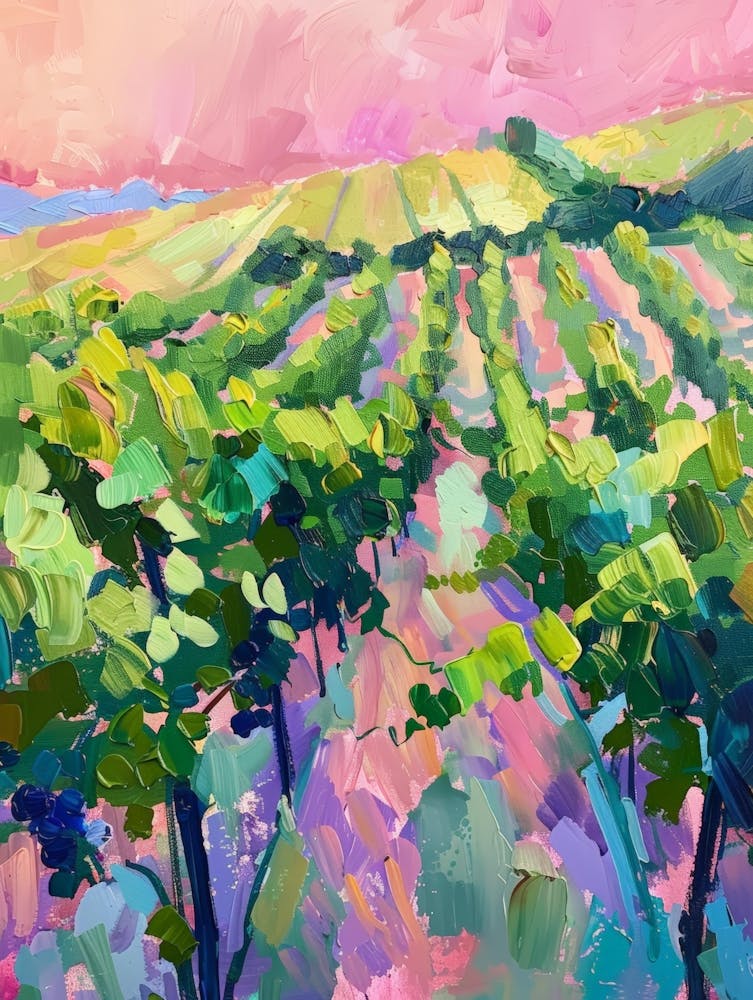 Vineyards At Sunset 2