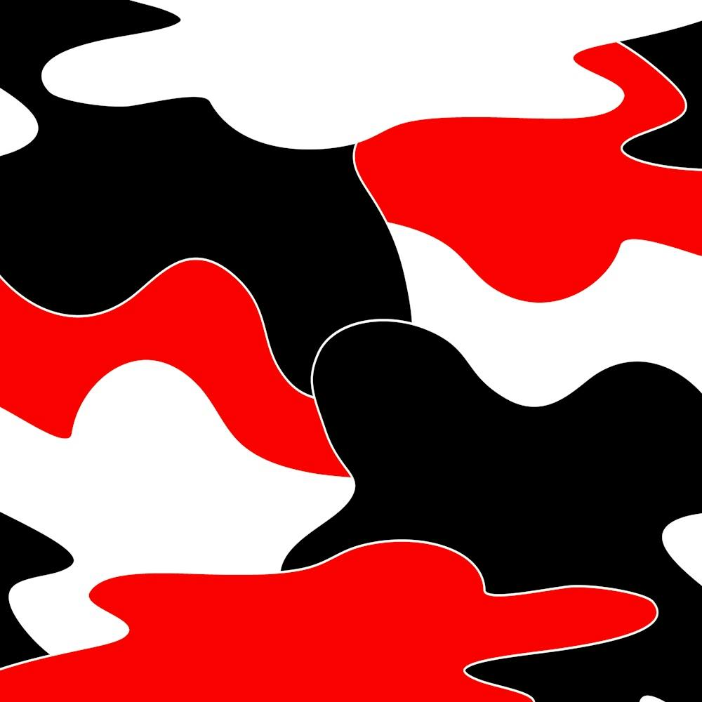 Black And Red Camouflage