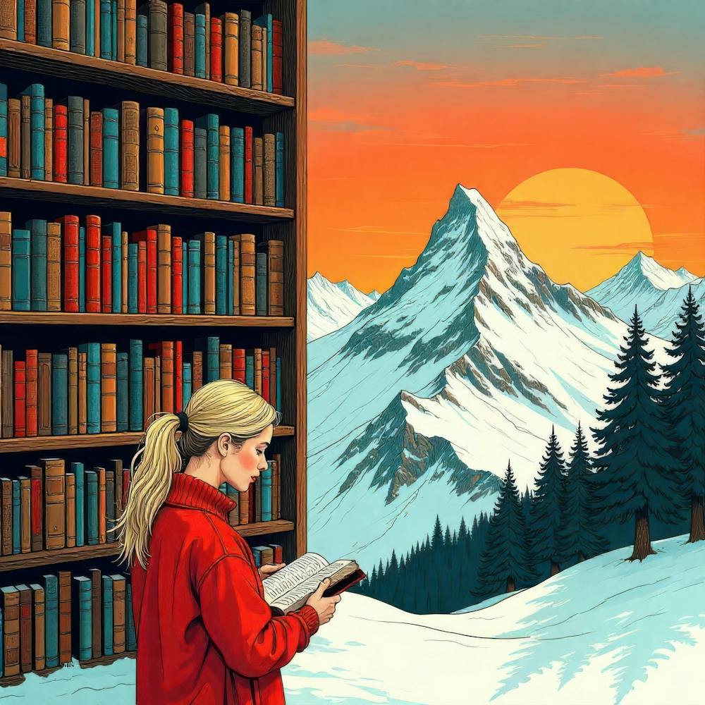 Girl Reading A Book 1