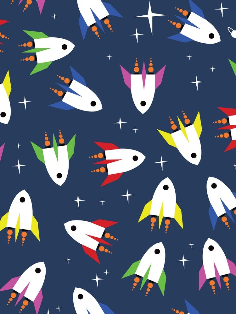 Space Rockets Pattern