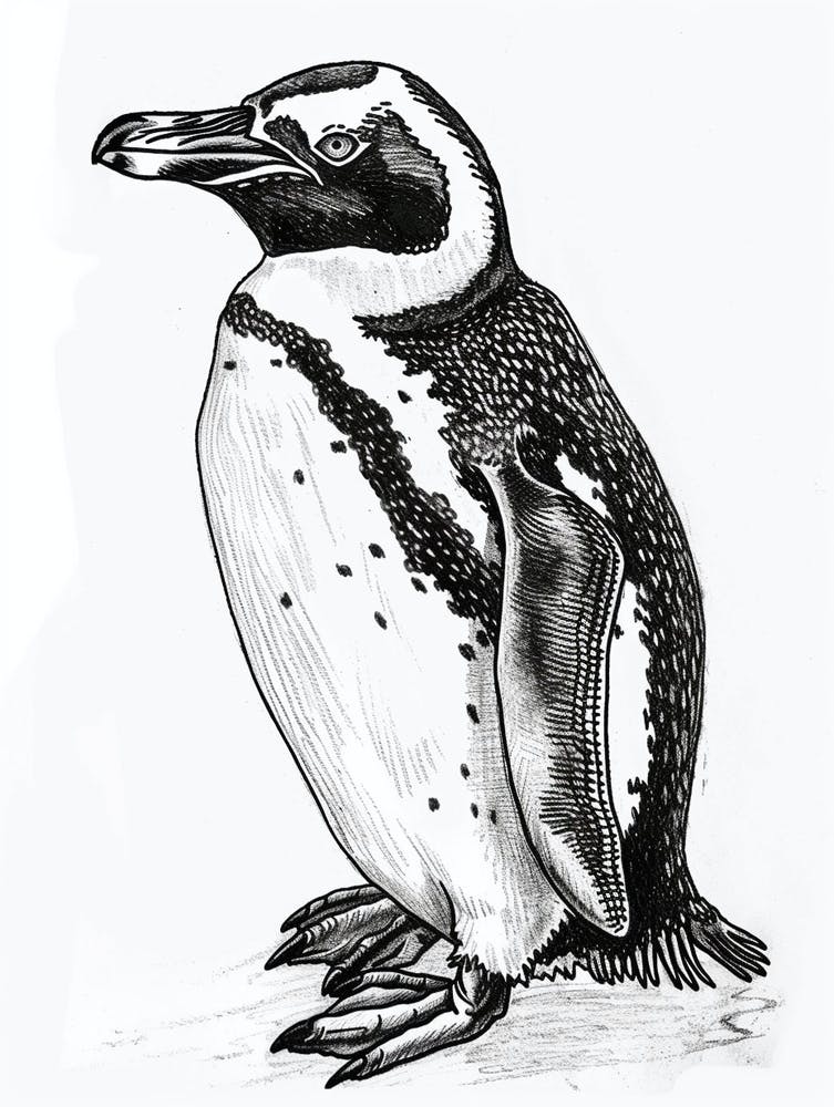 Emperor Penguin Staring Curiously 3