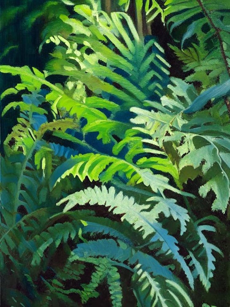 Forked Fern Cézanne Style
