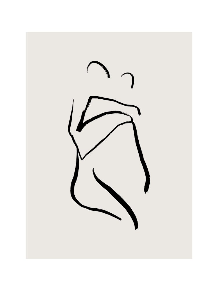 Femme Étreignant un Homme 1